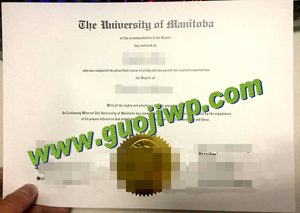 fake University of Manitoba diploma
