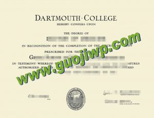 Dartmouth College certificate