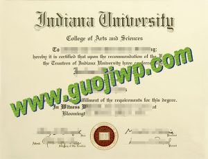 fake Indiana University Bloomington degree certificate