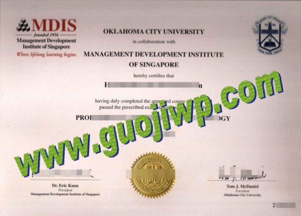 fake Management Development Institute of Singapore degree certificate