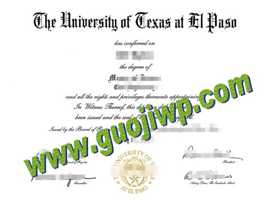 buy UTEP degree