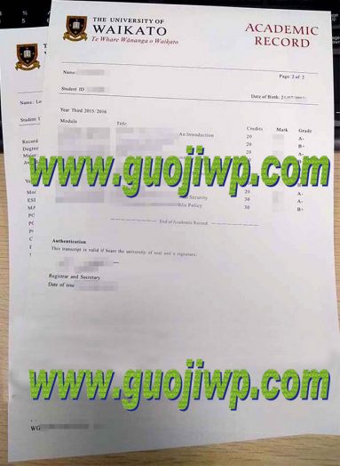 buy University of Waikato transcript