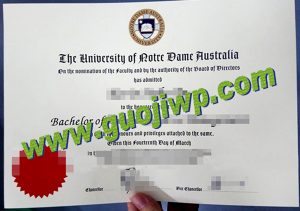 buy University of Notre Dame Australia diploma