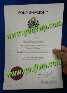fake Bond University degree certificate