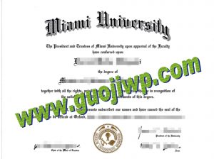 fake Miami University diploma