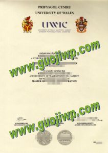 fake UWIC degree certificate