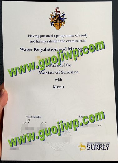 fake University of Surrey diploma